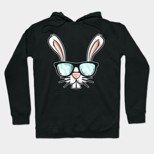 Funny Easter Bunny with Sunglasses Easter Costume Hoodie